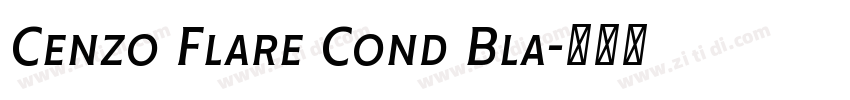 Cenzo Flare Cond Bla字体转换